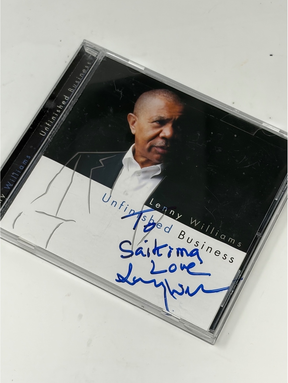 Lenny Williams - Unfinished Business CD Album Signed